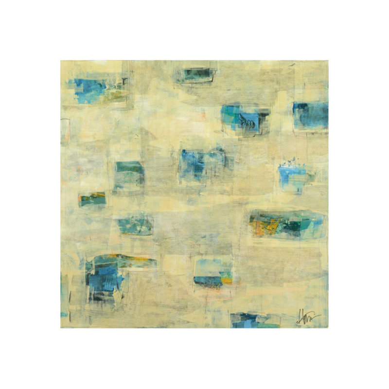 Breakthrough Blues I par Maeve Harris - impression, Couche de verre, H 24 po x l 24 po