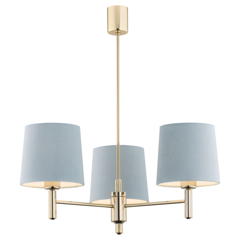 Gourdine 3 - Light Candle Style Chandelier, Blue