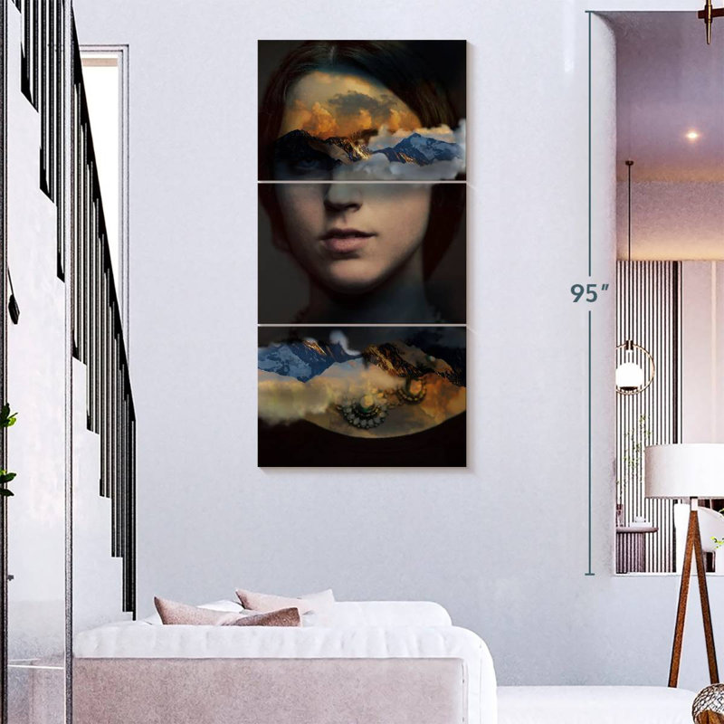 Nature Soul Female Portrait, H 27 po x l 12 po
