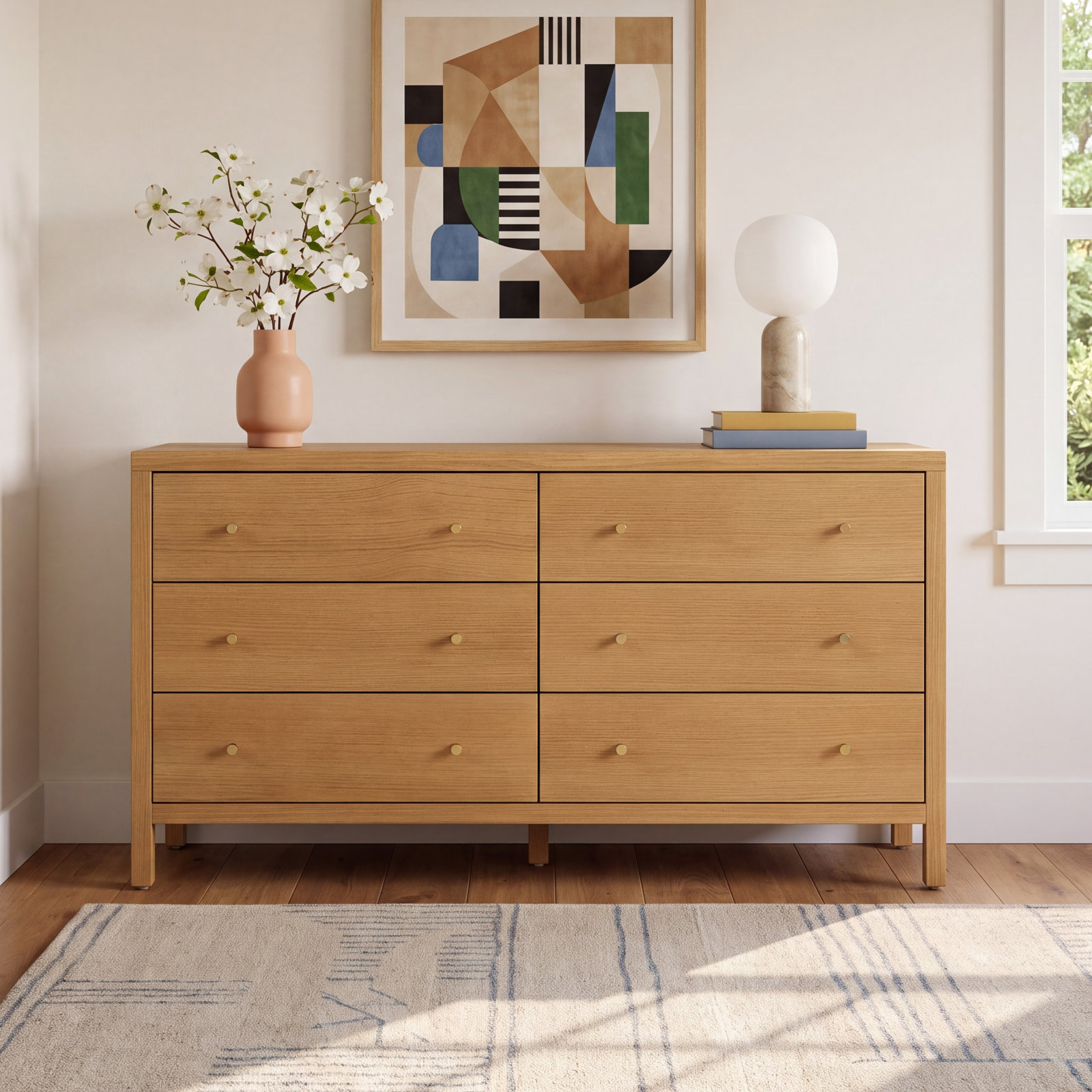 Sloane 60" Double Dresser, Brown