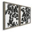 Silhouette de Pothos I - ensemble de 2 peintures sur toile encadrées-1899658892-1899643251