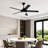 52 in. 5-Blade Matte Black Indoor LED Ceiling Fan with Remote & Wall Control, Reversible DC Motor-1932398447-1890322887-1890322882