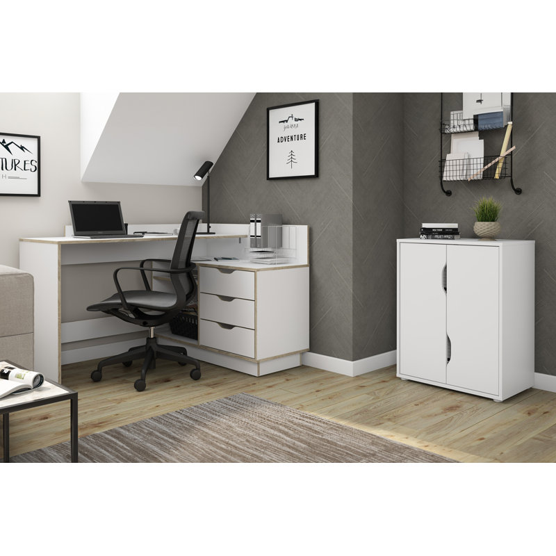 Oliviana Filing Cabinet, White