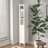 Tall Slim Bathroom Storage Cabinet With Adjustable Shelves And Anti-Tip, Perfect For Small Spaces And Multi-Use In Home, Kitchen, And Living Room