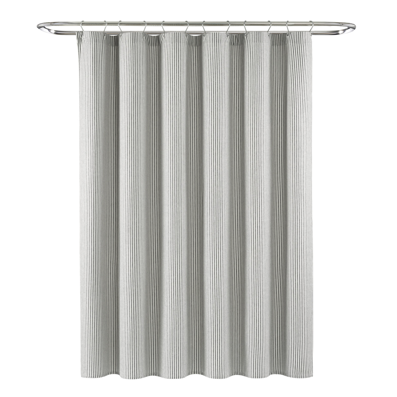 Bruno Striped Shower Curtain, Gray
