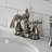 Kingston Brass Metropolitan Two-Handle 3-Hole Deck Mount 4" Centerset Bathroom Faucet with Pop-Up Drain-63383691