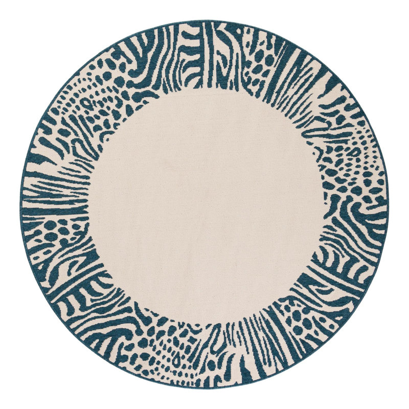 Gurjot Indoor/Outdoor Area Rug, Round 6'1"