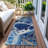 Washable Abstract Indoor / Outdoor Rug-109568206