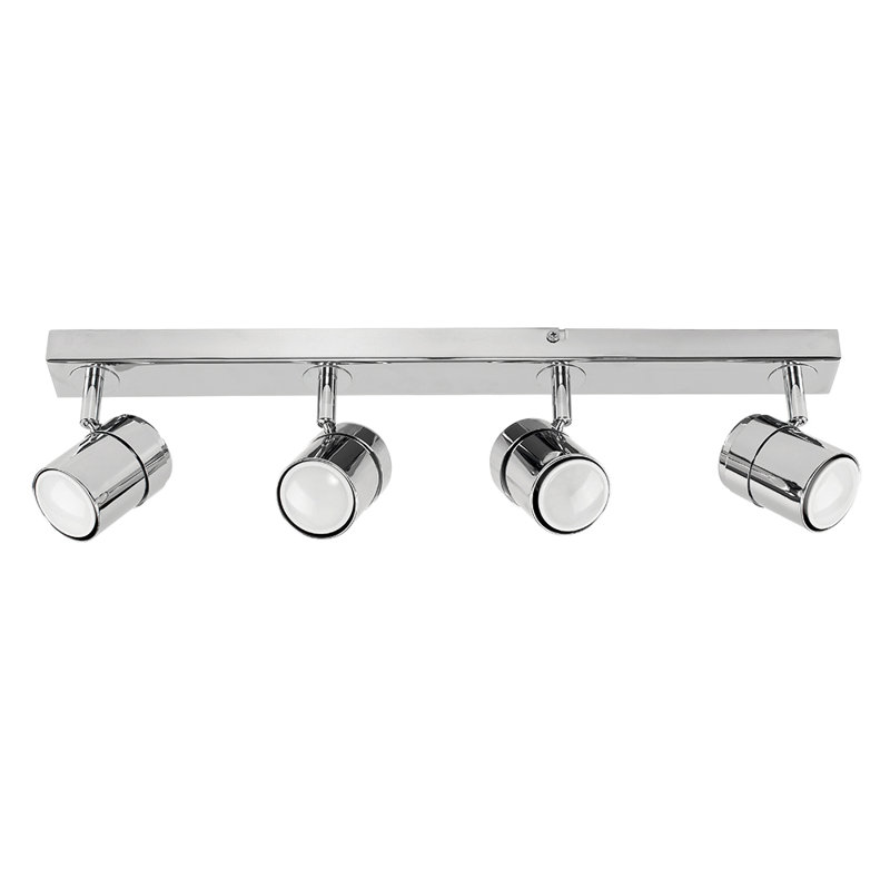 Lacey 4-Light 54cm Ceiling Spotlight, Chrome, No Bulb