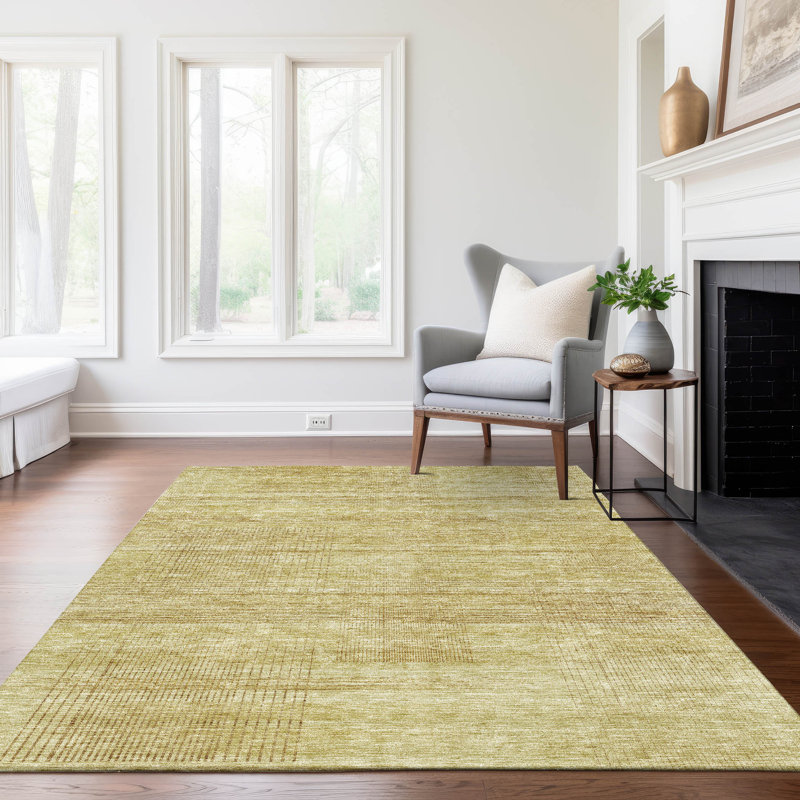 Tapis intérieur / extérieur en polyester tissé à la machine Malchow, Rectangle 2 pi 6 po x 3 pi 10 po
