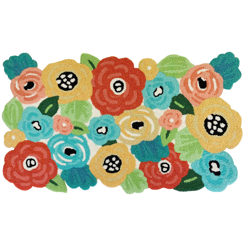 Forme de bouquet de fleurs, Rectangle 4 pi 8 po x 7 pi 8 po