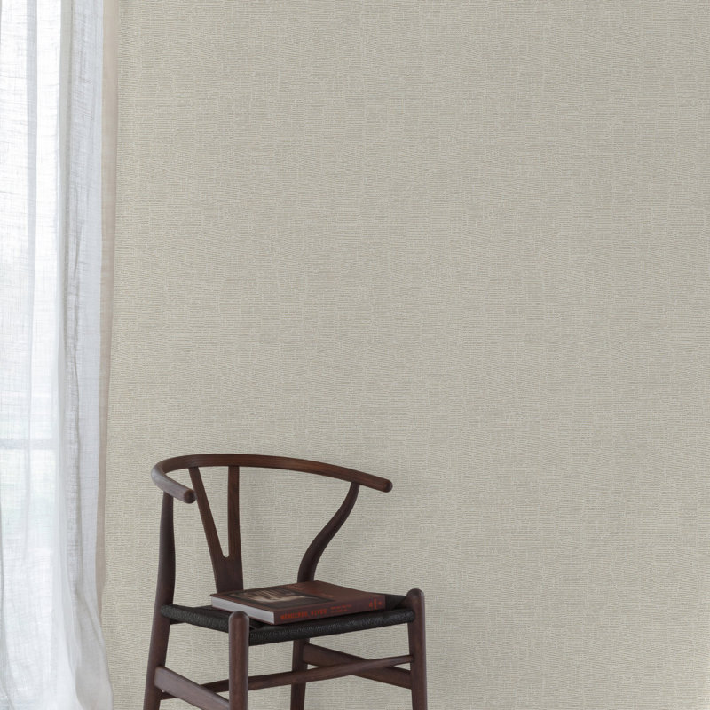 Surfaces Collection Natural Texture Wallpaper Roll, Off-White