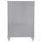 Cream White 8-Drawer Chest
