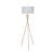 64.5" Tall "Ester" Mid-Century Metal Floor Lamp, Hourglass Design,