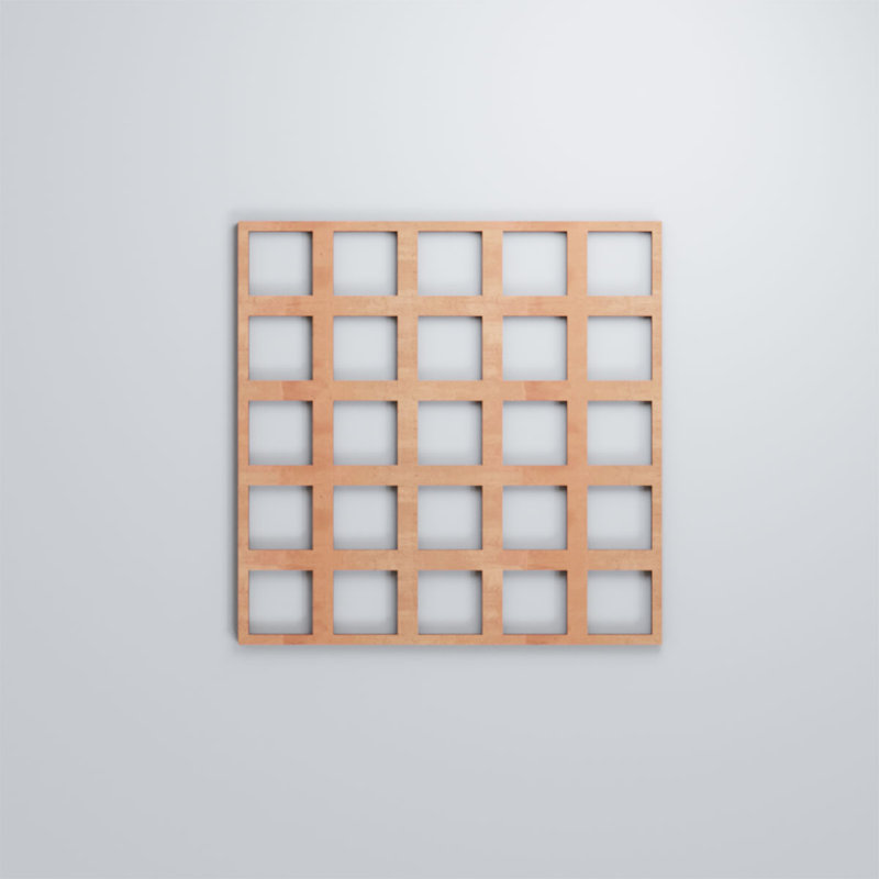 Panneaux muraux en bois Manchester, Cerise, H 11 3/8 po x l 11 3/8 po x P 3/8 po