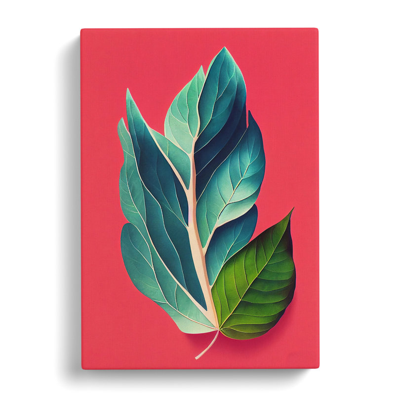 The Distinguished Leaves - Wrapped Canvas Print, 50cm H x 35cm W x 3cm D