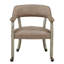 Chaises de salle à manger pivotantes et capitonnées avec roulettes et accoudoirs-105846494-105846496-130021430
