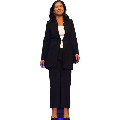 H38272 Tulsi Gabbard Dark Outfit Cardboard Cutout Standee Standup