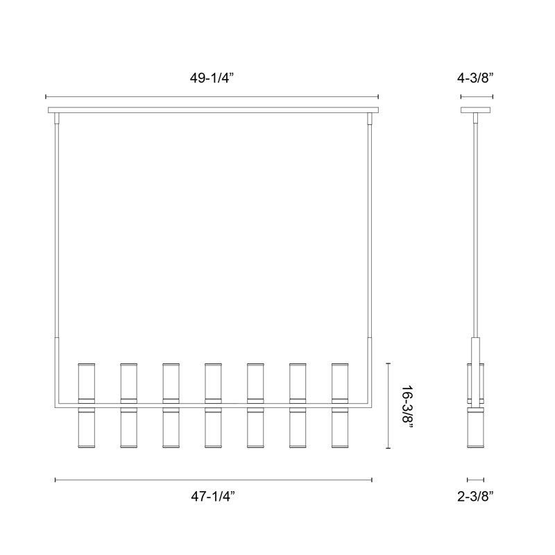 Revolve 14 - Light Pendant, Urban Bronze