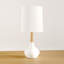Lampe de table blanche 25 po Ieuan