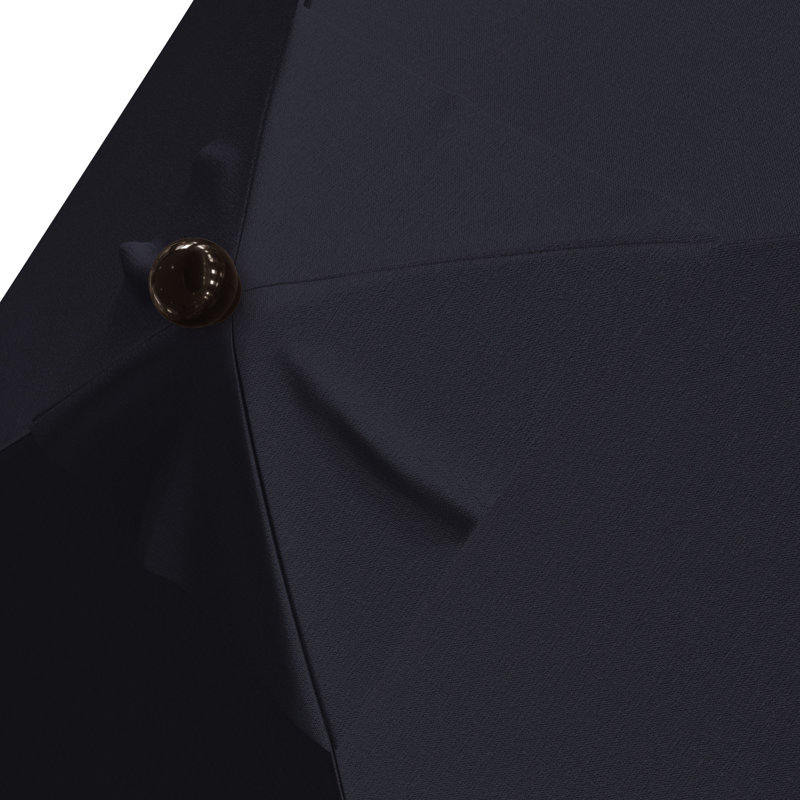 Parasol de marché 6 pi Nejat, Bronze, Toile bleu marine Sunbrella®