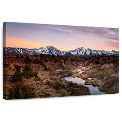 Alvord River And Snowy Mountains