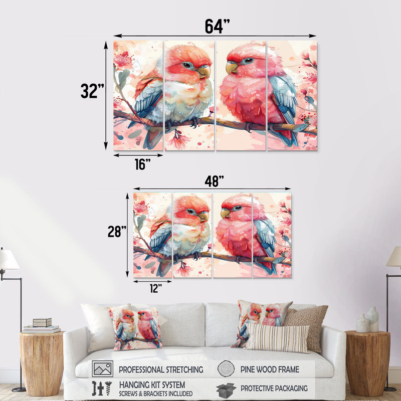 Ensemble d'art mural sur toile Saxatil, H 28 po x l 48 po
