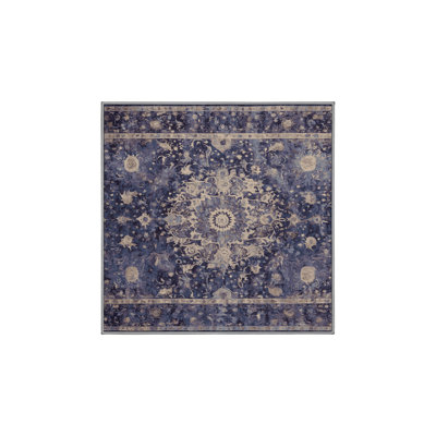 Machine Washable Purple Area Rug