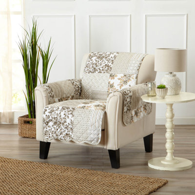 Patchwork Reversible Chair Pet Furniture Protector Slipcover