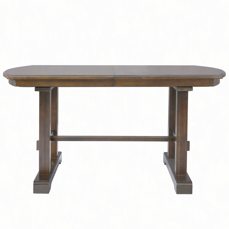 Table de salle à manger extensible 59 "à 77", table de cuisine en bois de ferme avec rallonge amovible, grande table extensible pour 4 à 8 personnes