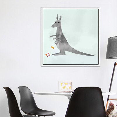 Kangaroo by Nic Squirrell - Print on Canvas