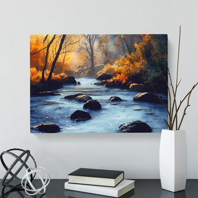 Autumn Forest Stream Vol.3 - Wrapped Canvas