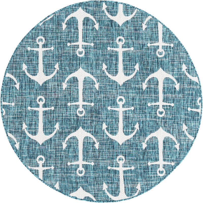 Tapis d'extérieur Ayton, Rond 5 pi 3 po
