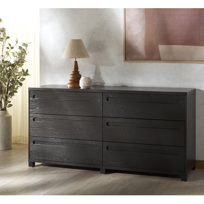 Lesheka 6 Drawer Wood Dresser by Latitude Run