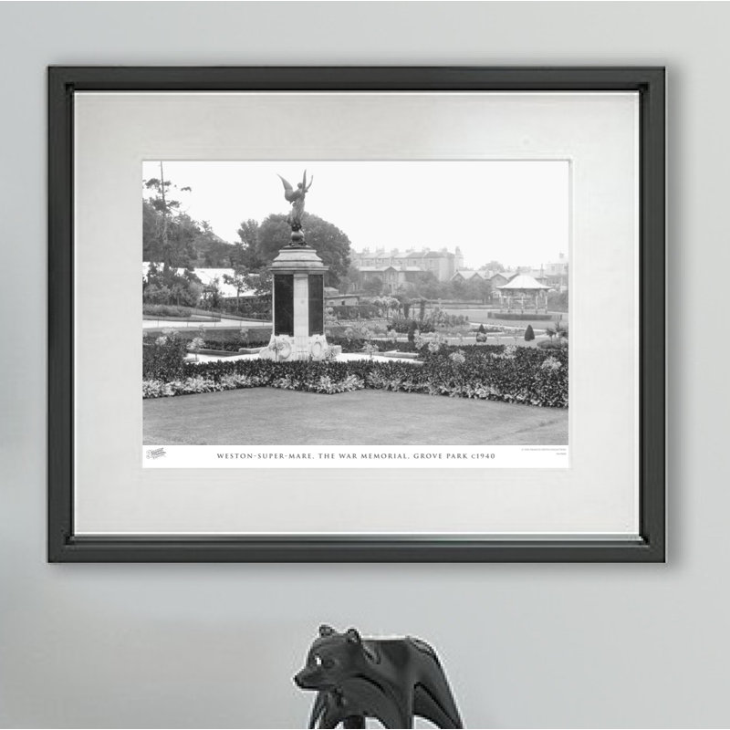 Weston-Super-Mare, The War Memorial, Grove Park C1940 - Single Picture Frame Print, 60cm H X 80cm W x 2cm D