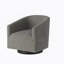 Chaise d'appoint en polyester gris anthracite