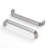 New Collection 5" (128mm) Center to Center Satin Nickel Decorative Reeded Bridge Cabinet Pulls-121659254-121659258