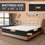 Matelas hybride à ressorts ensachés de 8 po / 10 po / 12 po / 14 po avec mousse certifiée CertiPUR-US-88539891-72548274