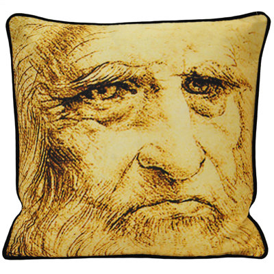 Leonardo Abstract Square Throw Cushion