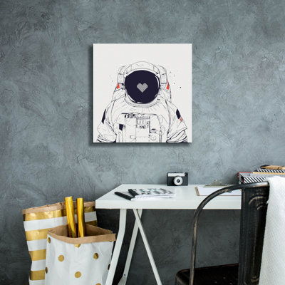 «Astronaut Love» par Balazs Solti, art mural sur toile