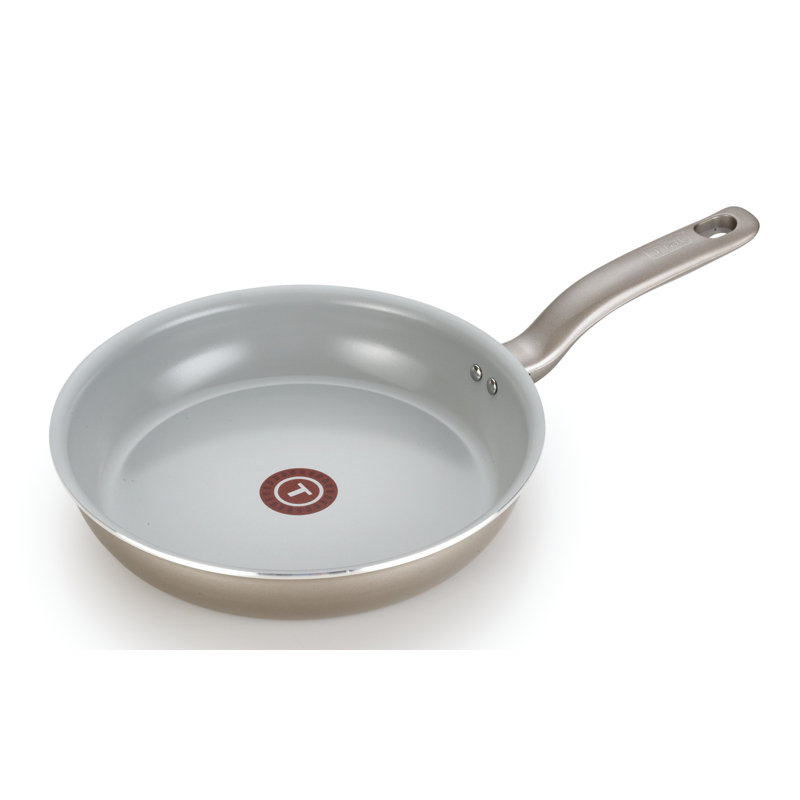T-fal Initiatives 10 and 12 in. Ceramic Frying Pan, 12.2" W