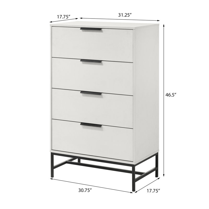 White 5-Piece Bedroom Set, King