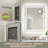 Aolaith Wall Mounted Rectangular Frameless Anti Fog LED Light Bathroom Mirror,Dimmable Vanity Mirror-1539327244