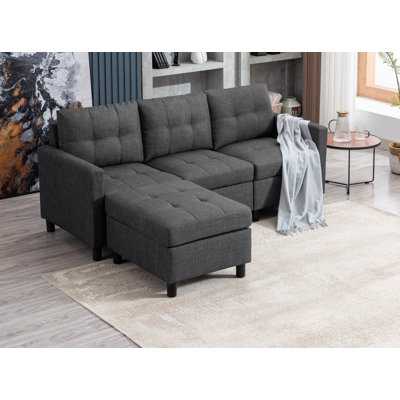 78.2"wide Upholstery Sofa With Square Arms by Latitude Run