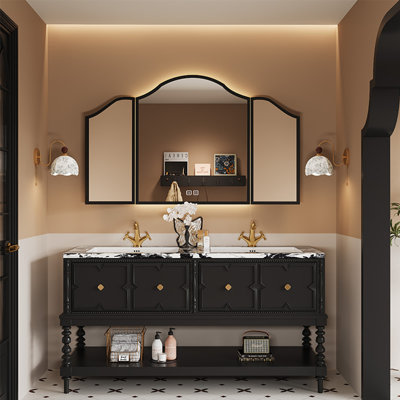 Floor-standing American-style bathroom cabinet