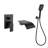 1 Handle Bathroom Waterfall Faucet with Diverter-94413973