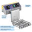 Friteuse électrique avec drain de 10 L en acier inoxydable Yescom