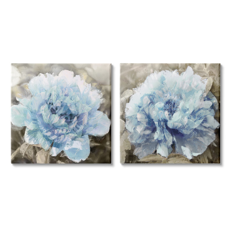 Oeillet éphémère en fleurs, peinture de bokeh rétro distincte, Shawna Sullivan, H 17 po x l 17 po, Plaque murale