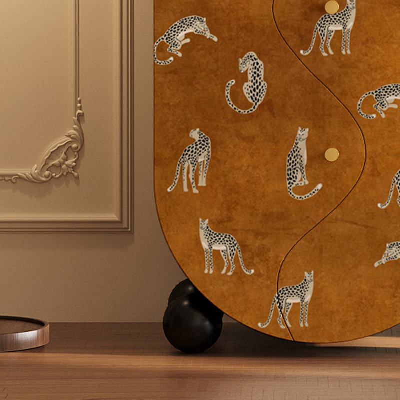 Armoire de rangement Vintage Leopard Art