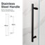 Porte de douche coulissante simple sans cadre-123847731